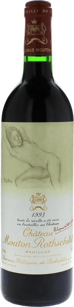 image du vin Mouton Rothschild 1993 1er Grand Cru Classé Pauillac, Bordeaux Rouge