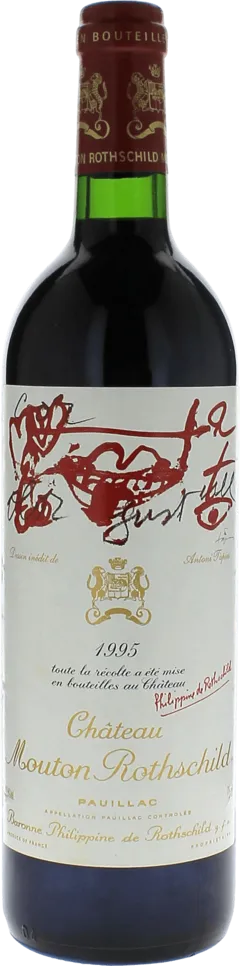 image du vin Mouton Rothschild 1995 1er Grand Cru Classé Pauillac, Bordeaux Rouge