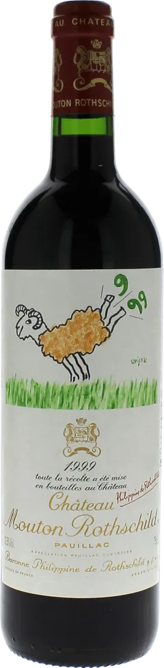 photo du vin Mouton Rothschild 1999 1er Grand Cru Classé Pauillac, Bordeaux Rouge