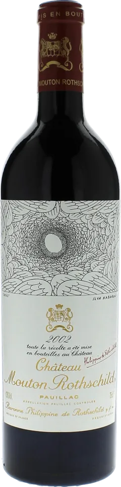 image du vin Mouton Rothschild 2002 1er Grand Cru Classé Pauillac, Bordeaux Rouge