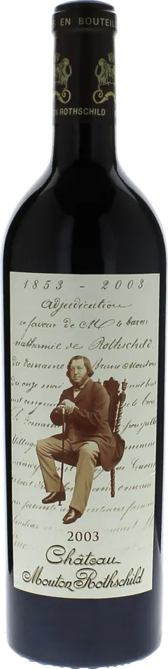 photo du vin Mouton Rothschild 2003 1er Grand Cru Classé Pauillac, Bordeaux Rouge