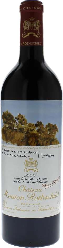 photo du vin Mouton Rothschild 2004 1er Grand Cru Classé Pauillac, Bordeaux Rouge