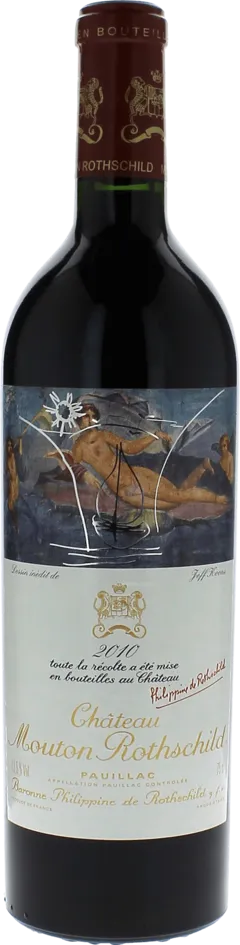 vue du vin Mouton Rothschild 2010 1er Grand Cru Classé Pauillac, Bordeaux Rouge