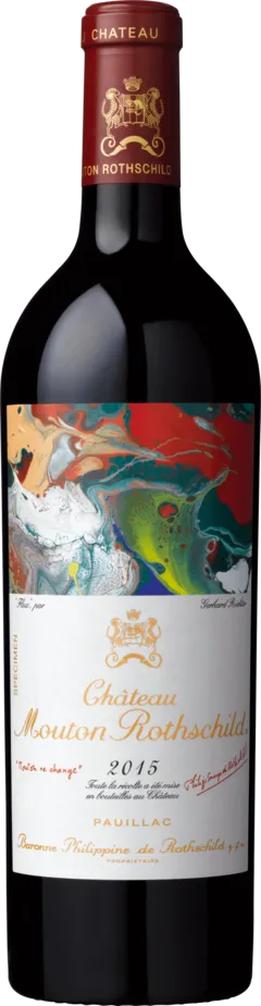 illustration du vin Mouton Rothschild 2015 1er Grand Cru Classé Pauillac, Bordeaux Rouge