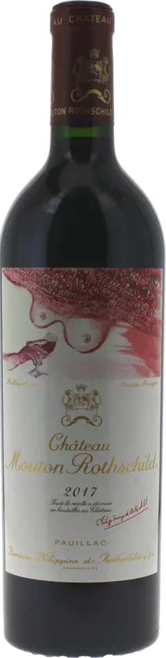 capture du vin Mouton Rothschild 2017 1er Grand Cru Classé Pauillac, Bordeaux Rouge