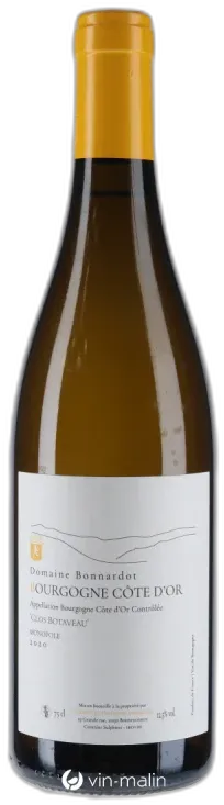 photo du vin Domaine Bonnardot Bourgogne Côte d’or "Clos Botaveau" Monopole 2020