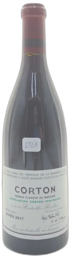 capture du vin Corton Etla Domaine de la Romanée-Conti 2017