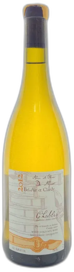 image du vin Chablis Bel-Air et Clardy Alice & Olivier de Moor 2012