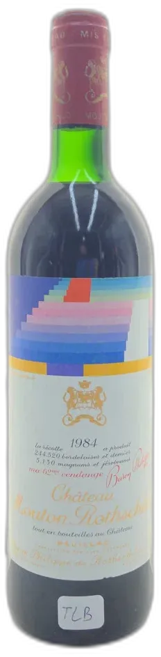 photo du vin Château Mouton Rothschild Tlb 1984