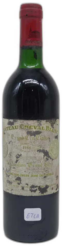 image du vin Château Cheval Blanc Etla 1986