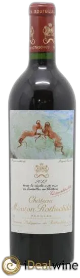 photo du vin Château Mouton Rothschild 1er Grand Cru Classé 2012