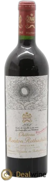 vue du vin Château Mouton Rothschild 1er Grand Cru Classé 2002
