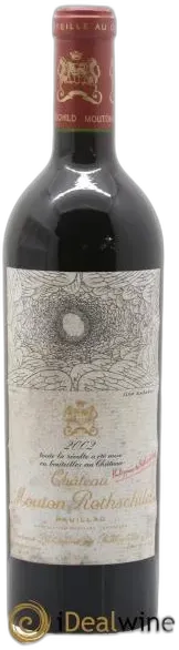 vue du vin Château Mouton Rothschild 1er Grand Cru Classé 2002