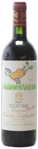vue du vin Château Mouton Rothschild 1er Grand Cru Classé 1999