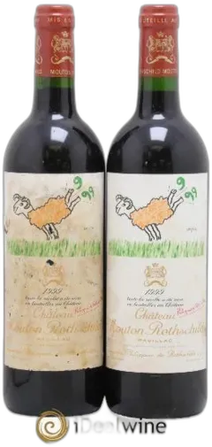 vue du vin Château Mouton Rothschild 1er Grand Cru Classé 1999
