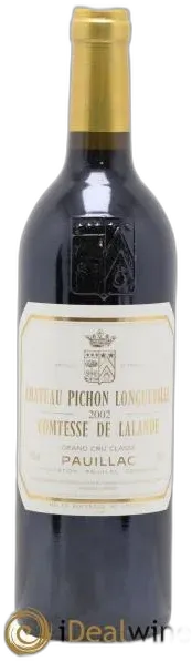 photo du vin Château Pichon Longueville Comtesse de Lalande 2ème Grand Cru Classé 2002