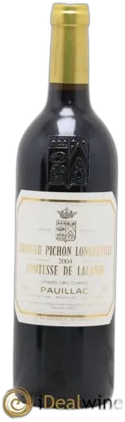 photo du vin Château Pichon Longueville Comtesse de Lalande 2ème Grand Cru Classé 2004