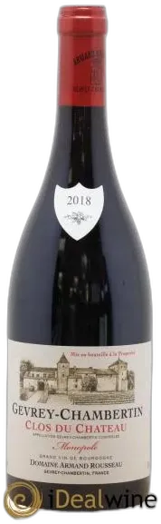photo du vin Gevrey-Chambertin Clos du Château Armand Rousseau 2018