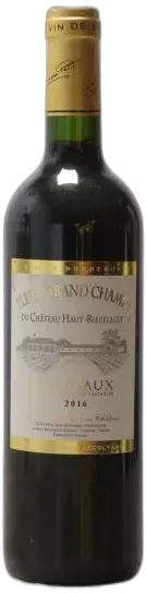 photo du vin Bordeaux Fleur Grand Champs Château Haut-Rieuflaget 2016