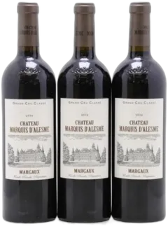 image du vin Château Marquis D&Apos;Alesme Becker 3ème Grand Cru Classé 2016