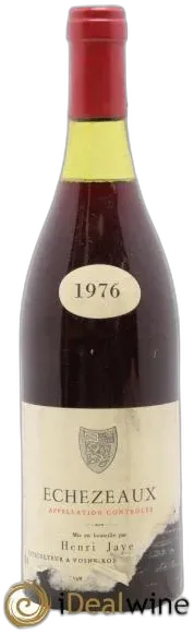vue du vin Echezeaux Grand Cru Henri Jayer 1976
