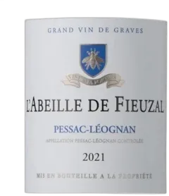 photo du vin l’Abeille de Fieuzal 2023 Pessac-Léognan Vin Blanc de Graves