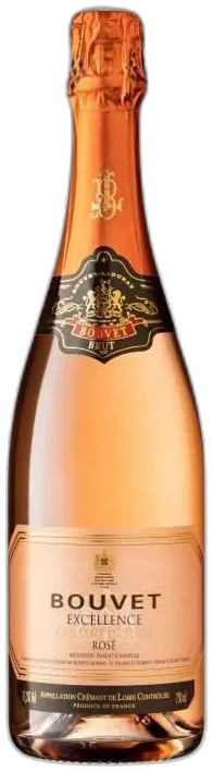 vue du vin Bouvet Excellence Crémant de Loire Brut Rosé