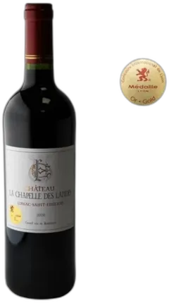 vue du vin Château la Chapelle des Landes 2020 Lussac-Saint-Emilion Vin Rouge de Bordeaux