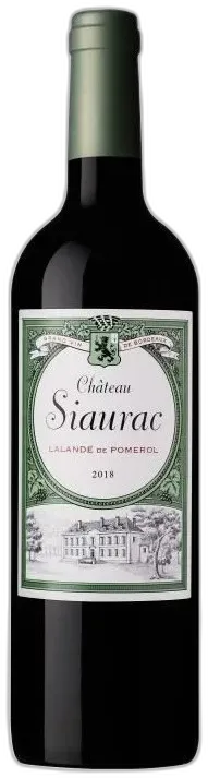 photo du vin Château Siaurac 2018 Lalande de Pomerol Vin Rouge de Bordeaux