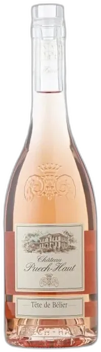 illustration du vin Château Puech-Haut Tete de Bélier 2024 Grenache Vin Rose de Languedoc