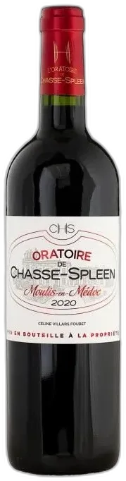 photo du vin Oratoire de Chasse-Spleen 2020 Moulis-en-Médoc Vin Rouge de Bordeaux