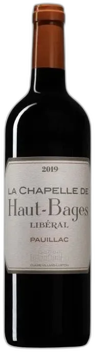 image du vin la Chapelle de Haut-Bages Libéral 2019 Pauillac Vin Rouge de Bordeaux Bio