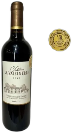 aperçu du vin Château la Vaisinerie 2015 Puisseguin Saint-Emilion Vin Rouge de Bordeaux