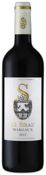 photos du vin Château Siran s de Siran 2017 Margaux Vin Rouge de Bordeaux
