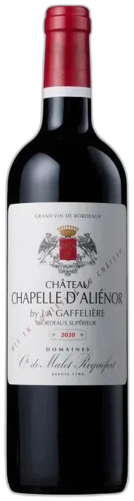 image du vin Château Chapelle d’Aliénor by la Gaffeliere 2020 Bordeaux Supérieur Vin Rouge du Sud-Ouest