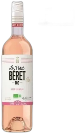 image du vin le Petit Beret Rosé Prestige Boisson Sans Alcool a Base de Raisin