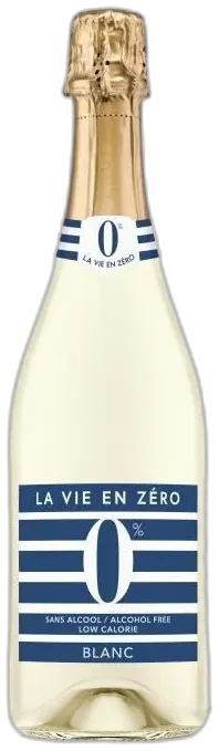 illustration du vin la Vie en Zéro Boisson a Base de Vin Sans Alcool Blanc