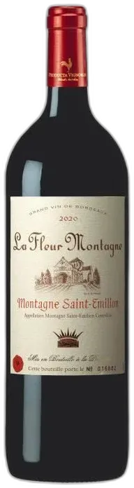 illustration du vin Magnum la Fleur Montagne Puisseguin 2020 Puisseguin Saint-Emilion Vin Rouge de Bordeaux