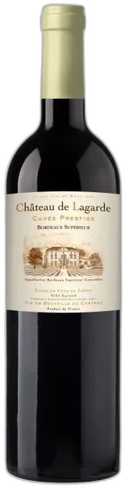 photo du vin Château de Lagarde Cuvée Prestige 2021 Bordeaux Supérieur Vin Rouge de Bordeaux