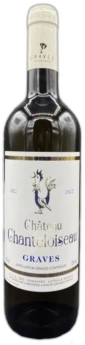 vue du vin Château Chanteloiseau 2024 Graves Vin Blanc de Bordeaux