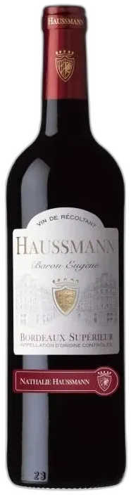 illustration du vin Haussmann Baron Eugene Bordeaux Supérieur Vin Rouge de Bordeaux