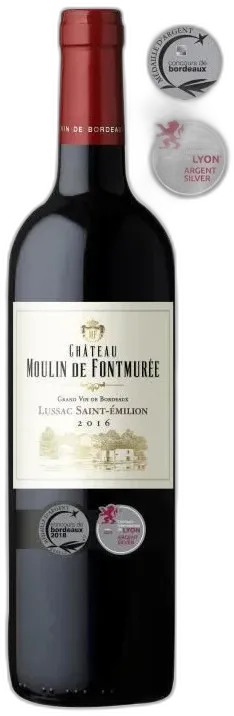 photo du vin Château Moulin de Fontmurée 2016 Lussac Saint-Emilion Vin Rouge de Bordeaux