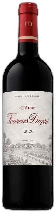 vue du vin Château Fourcas Dupré 2020 Listrac-Médoc Vin Rouge de Bordeaux
