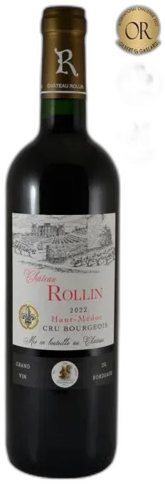 photo du vin Château Rollin 2022 Haut-Médoc Cru Bourgeois Vin Rouge du Sud Ouest