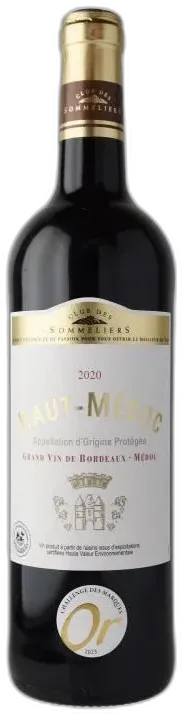 illustration du vin Club des Sommeliers 2020 Haut-Médoc Vin Rouge de Bordeaux