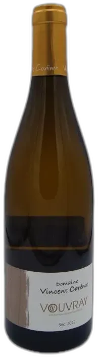 vue du vin Domaine Vincent Careme 2022 Vouvray Vin Blanc de Loire Bio