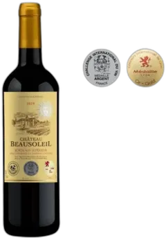 vue du vin Château Beausoleil 2019 Bordeaux Supérieur Vin Rouge de Bordeaux