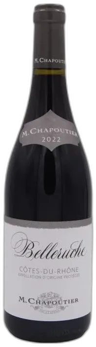 photo du vin Maison Chapoutier Cuvée Belleruche 2022 Côtes-du-Rhône Vin Rouge de la Vallée du Rhône