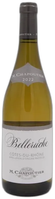 photos du vin Maison Chapoutier Cuvée Belleruche 2022 Côtes-du-Rhône Vin Blanc de la Vallée du Rhône