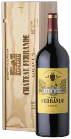 capture du vin Magnum Cadeau Bois Château Ferrande 2019 Graves Vin Rouge de Bordeaux